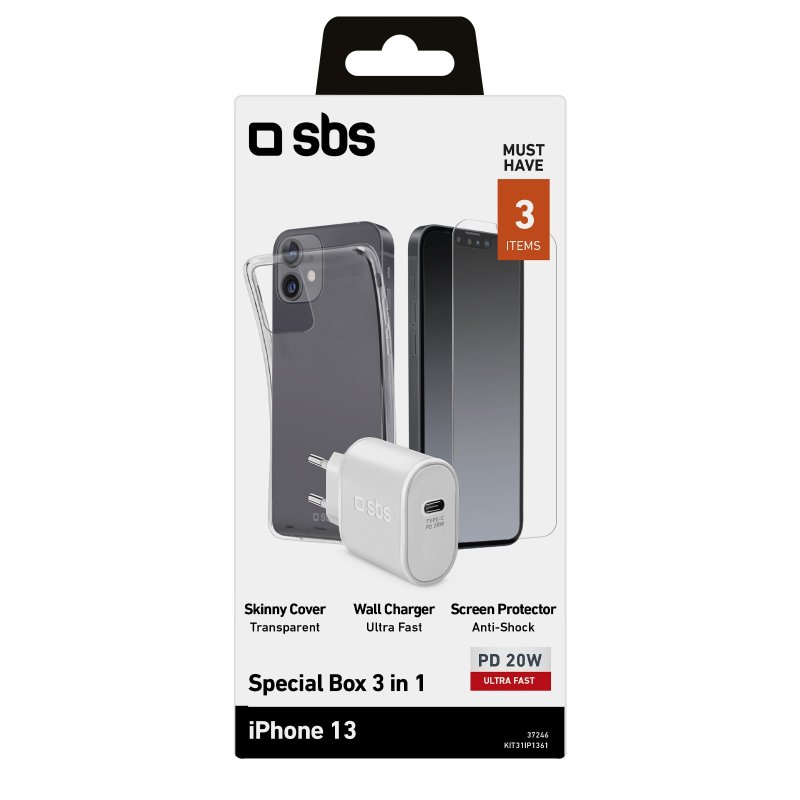 iPhone13 charger, cover and screen kit