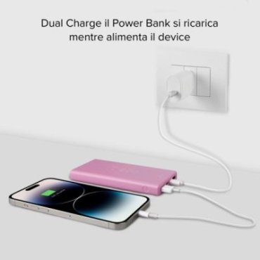 Fast charge powerbank: 10,000 mAh, 2 USBs