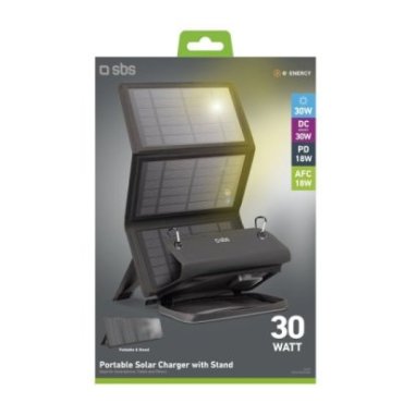 Foldable 30-watt solar panel