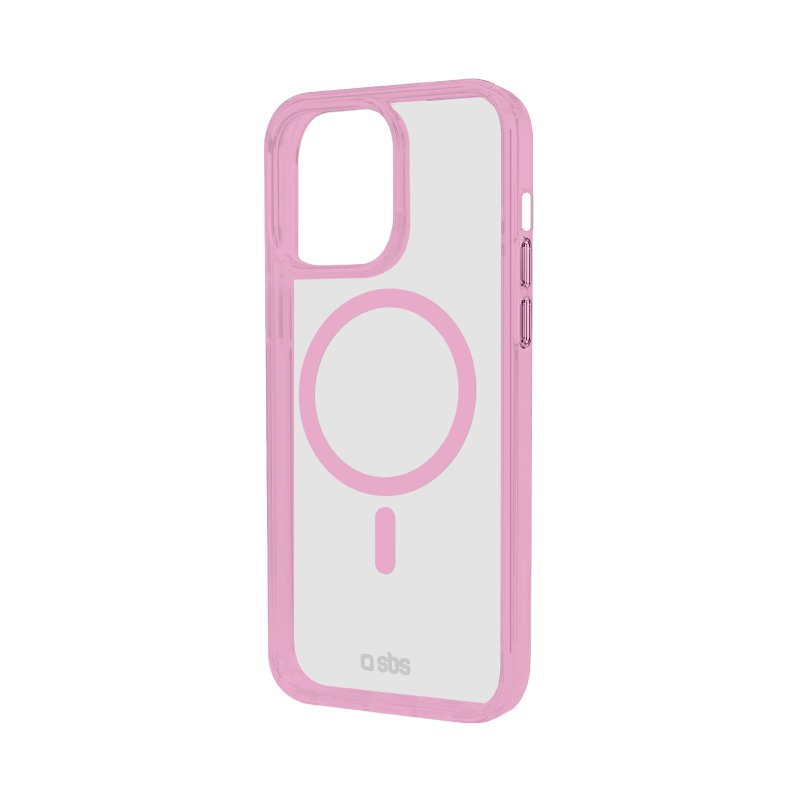 Cover for iPhone 15 Pro with coloured edges compatible with MagSafe charging