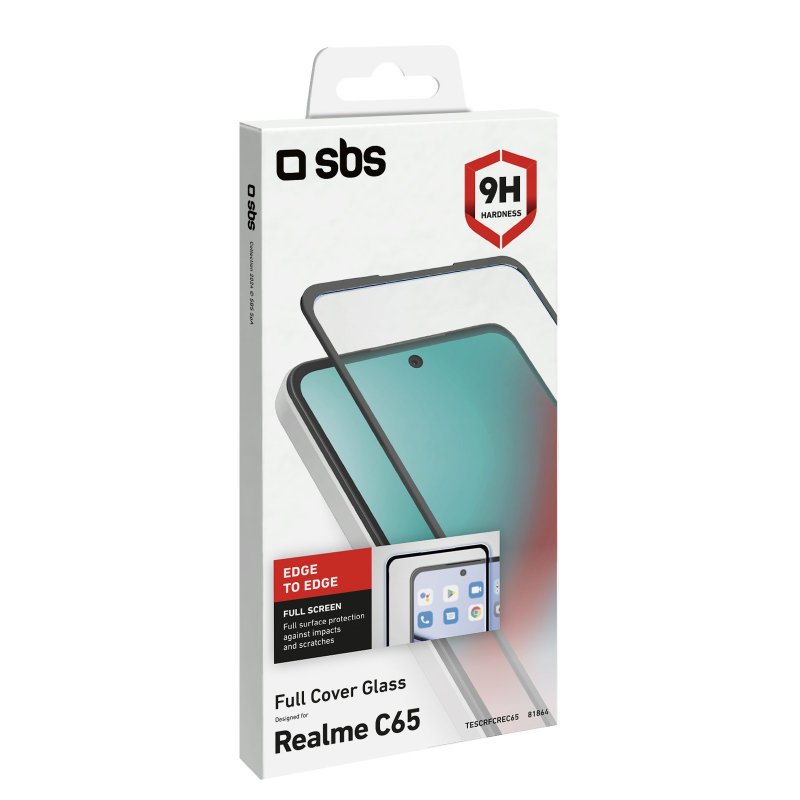 Full Cover Glass Screen Protector for Realme C65 4G