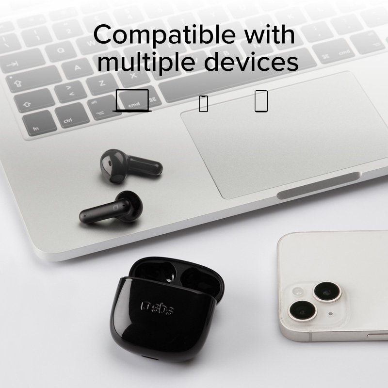 TWS earphones with charging case and HD microphone