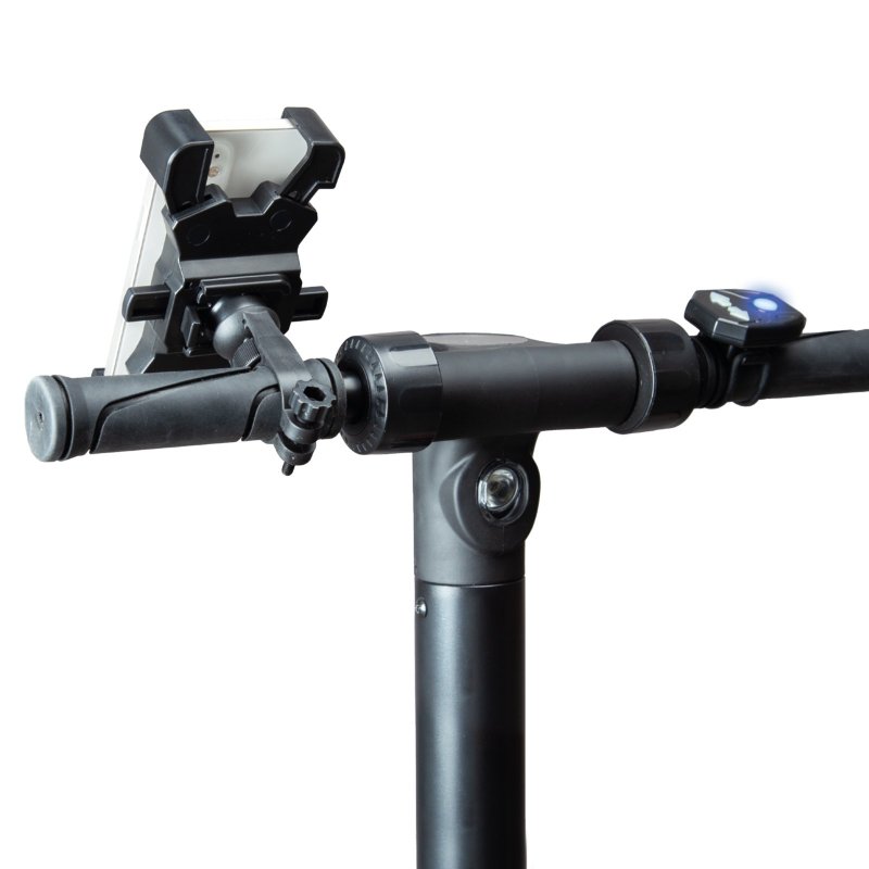 Wireless light kit and smartphone holder for handlebars