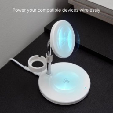 3-in-1 vertical wireless charging station