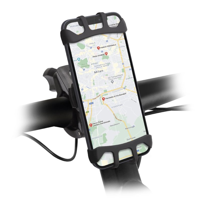 360 rotatable mobile phone holder for bicycles and scooters