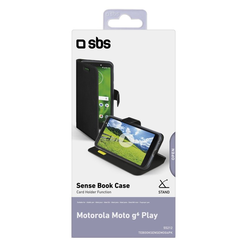 Motorola Moto G6 Play Book Sense case