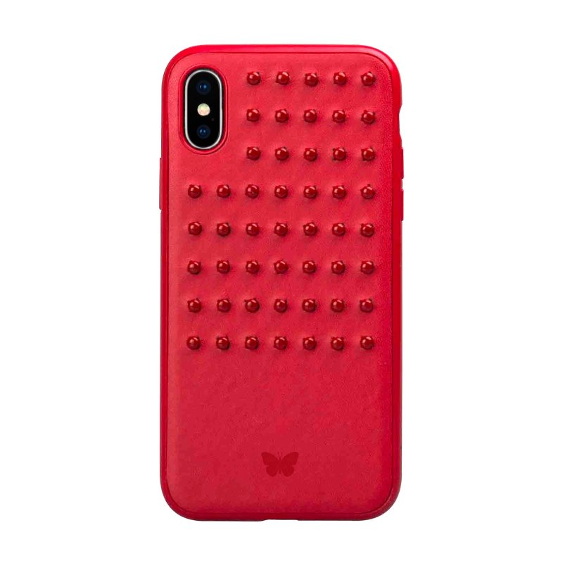 Studded cover with studs for iPhone XS/X