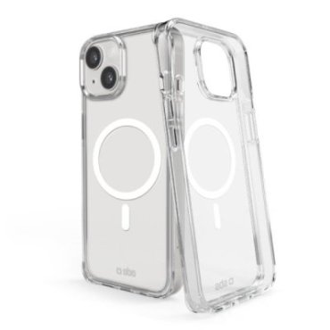 Rigid transparent case compatible with MagSafe charging for iPhone 14/13