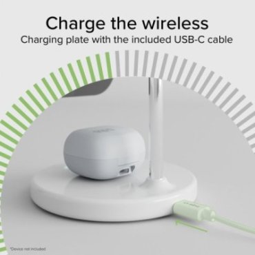 Qi2 2x1 Wireless Charging Station for iPhone 16/15/14/13/12, Android smartphones and wireless earphones