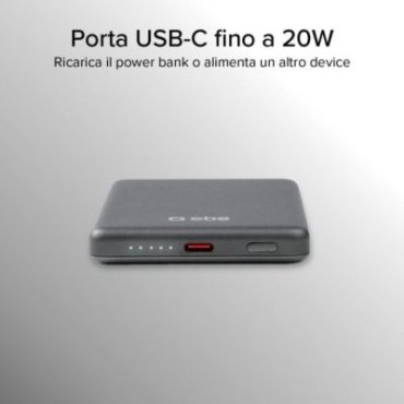 5000 mAh power bank compatible with MagSafe