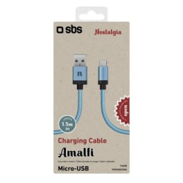 Amalfi Micro USB-USB 2.0 data and charging cable