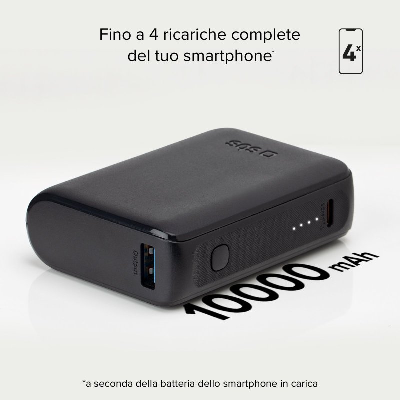 Ultra-compact 10,000 mAh power bank