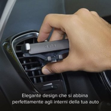 Car smartphone holder with auto-lock