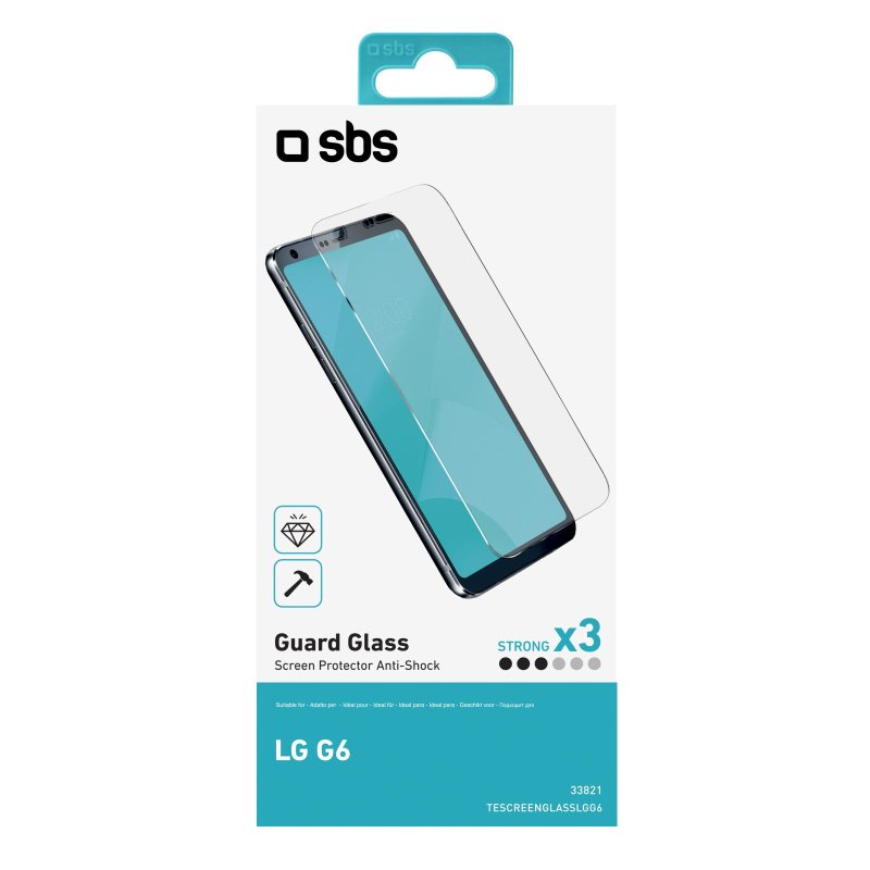 Glass screen protector for LG G6