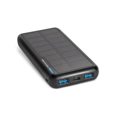 Power bank 10.000 mAh con pannello solare