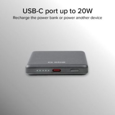 5000 mAh power bank compatible with MagSafe