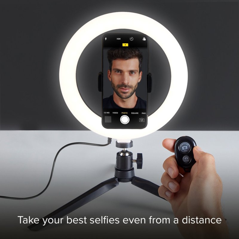 lampe à selfie - Anneau lumineux +mini trépied
