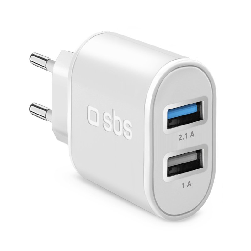 Wall charger with two USB ports