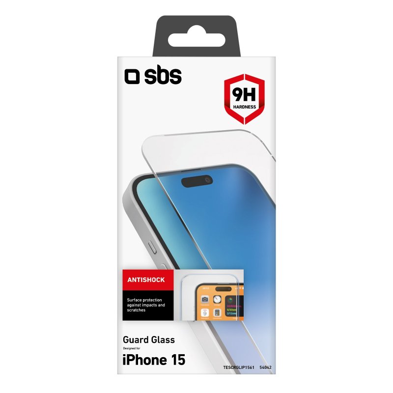 Glass screen protector for iPhone 15