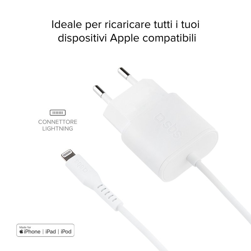 Italiano) ALIMENTATORE USB APPLE 5W 1A PER IPHONE