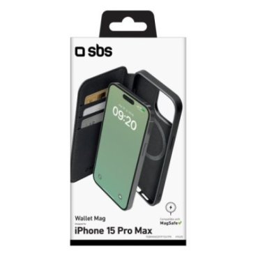Coque pour iPhone 15 Pro Max - Avec MagSafe - Comprend un portefeuille -  Beige