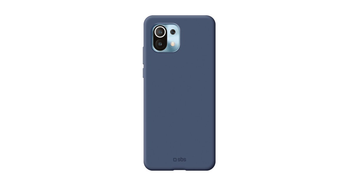 Custodia Lusso Alluminio Laterale Specchio 360 Gradi Cover per Xiaomi Mi 11  5G Blu