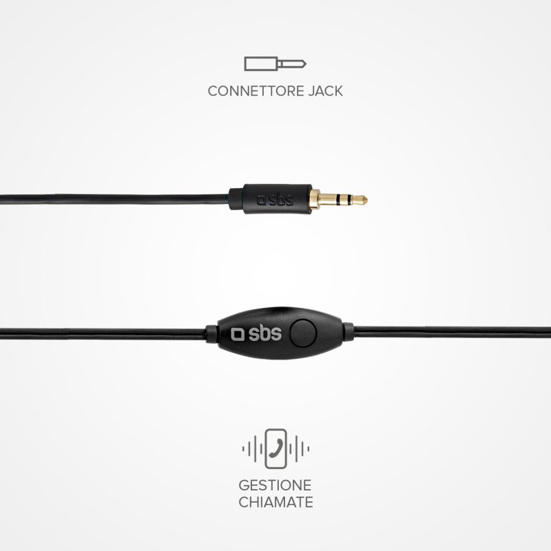 In-ear stereo earset Studio Mix 10, jack 3,5 mm with microphone and answer button