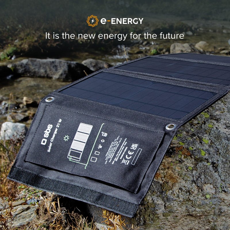21-watt solar-powered portable battery charger
