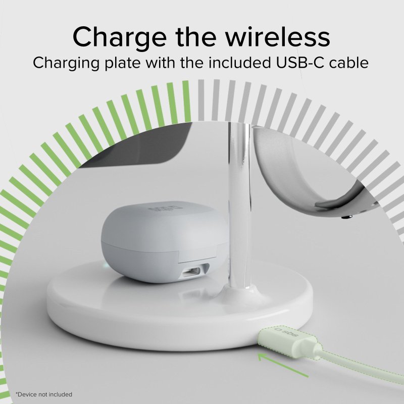 Qi2 3x1 Wireless Charging Station for iPhone 15/14/13/12, Android smartphones, Apple Watch and wireless earphones