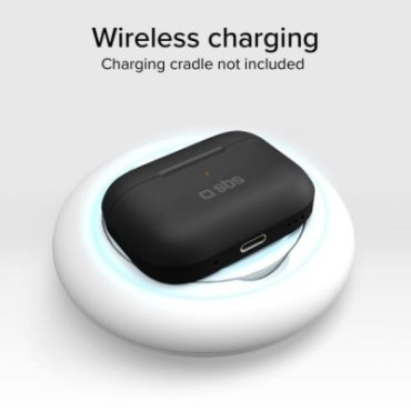 TWS compatible earphones with wireless charging