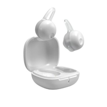 OWS earphones with ear hooks and charging case