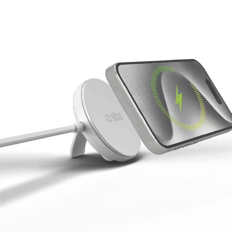 Qi2 15W MagSafe compatible wireless charging base, that also acts as a stand