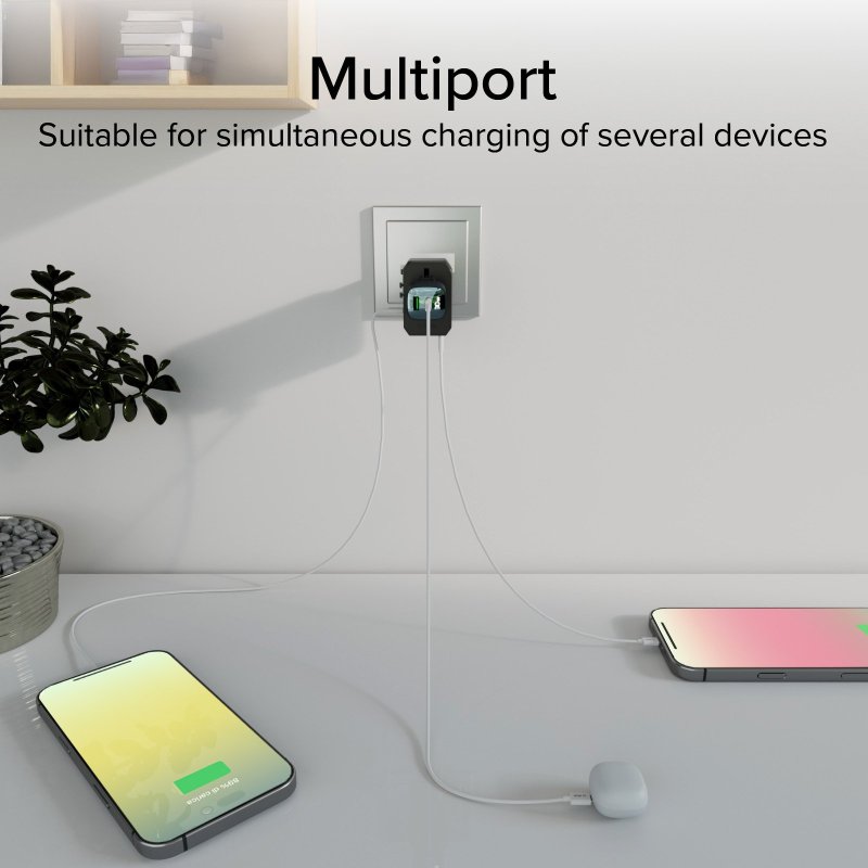 GaN universal ravel adapter charger