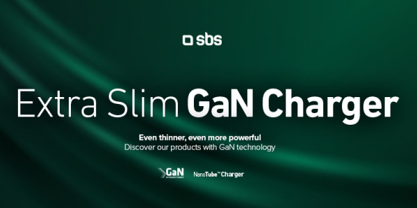 SBS revolutionises the charging industry: new line of ultra-compact GaN chargers coming soon