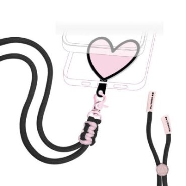 Heart-shaped universal neck strap for smartphones