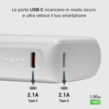 Ultra-compact 10,000 mAh power bank