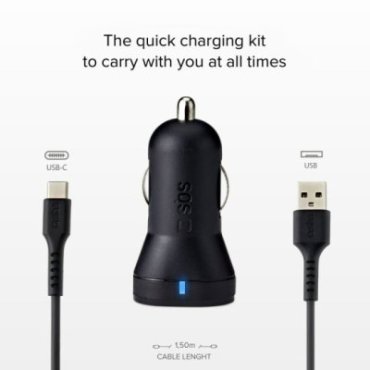 USB-Type-C car charger kit