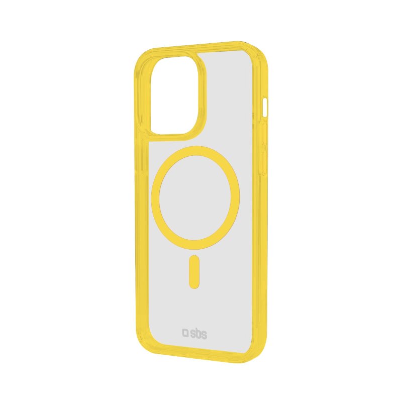 Cover for iPhone 16 Pro with coloured edges compatible with MagSafe charging