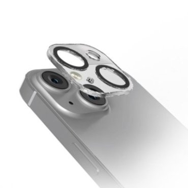 Cristal de cámara para iPhone 15/15 Plus, con material D3O