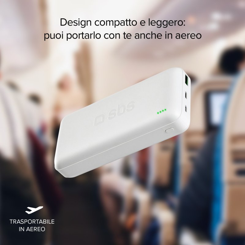 20000 mAh multi-port power bank with 20W Power Delivery technology