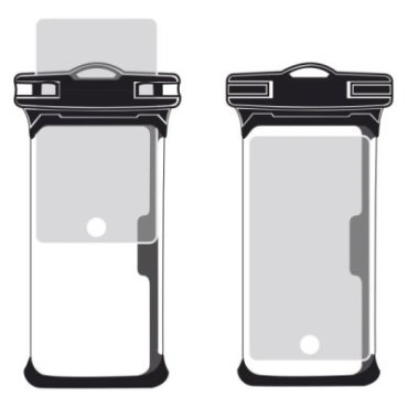 Waterproof case for smartphone up to 5.5\"