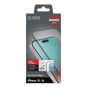 Full Cover Glass Screen Protector for iPhone 16/15