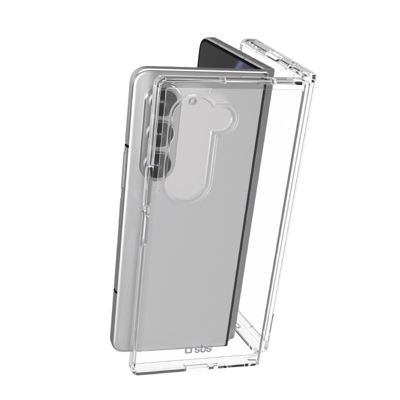 Hybrid Case for Samsung Z Fold 6, flip case compatible with wireless charging