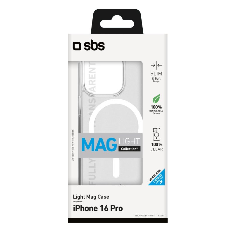 Rigid transparent case compatible with MagSafe charging for iPhone 16 Pro Max