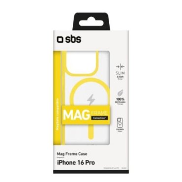 Cover for iPhone 16 Pro Max with coloured edges compatible with MagSafe charging