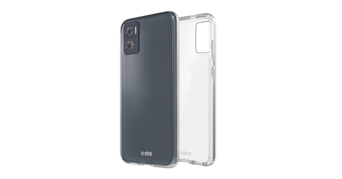  Funda transparente para Motorola Moto E22/E22i, funda