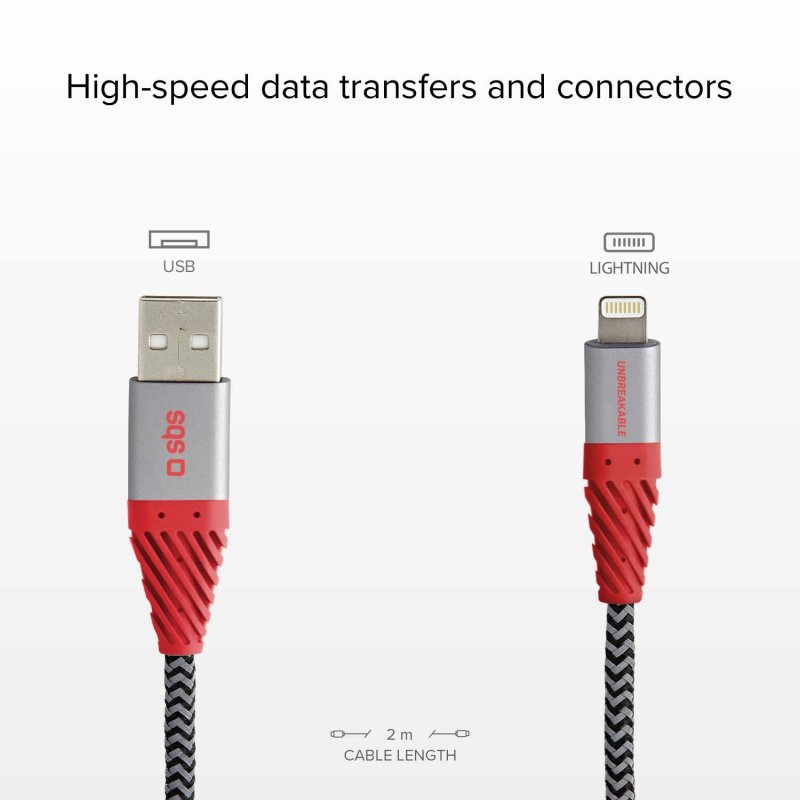 USB 2.0 Aramid Fibre Reflective Lightning Cable