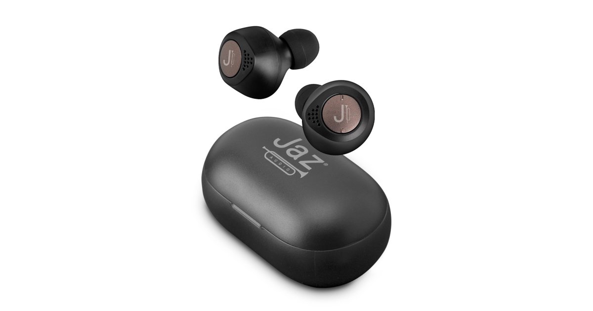 Wireless stereo earphones with charging base