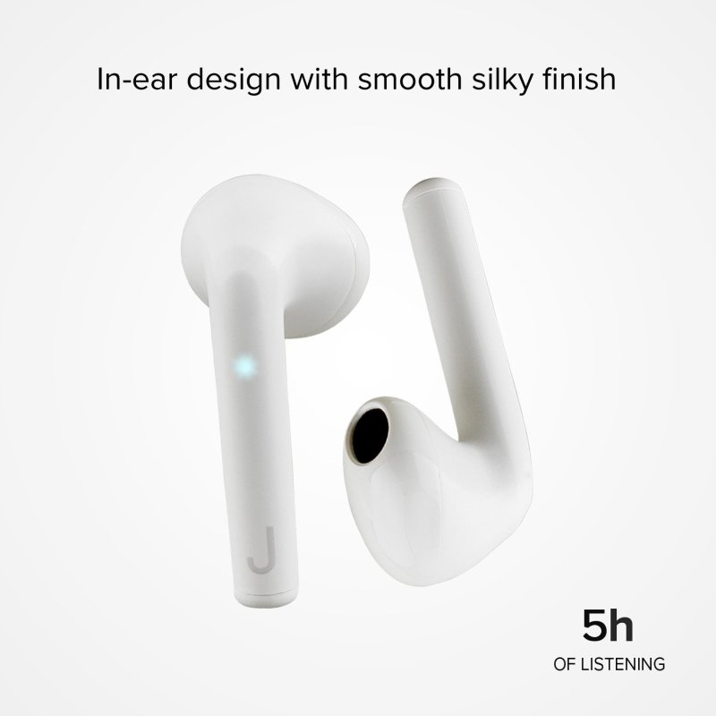 TWS earbuds with touch controls and built in microphone