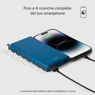 Fast charge powerbank: 10,000 mAh, 2 USBs